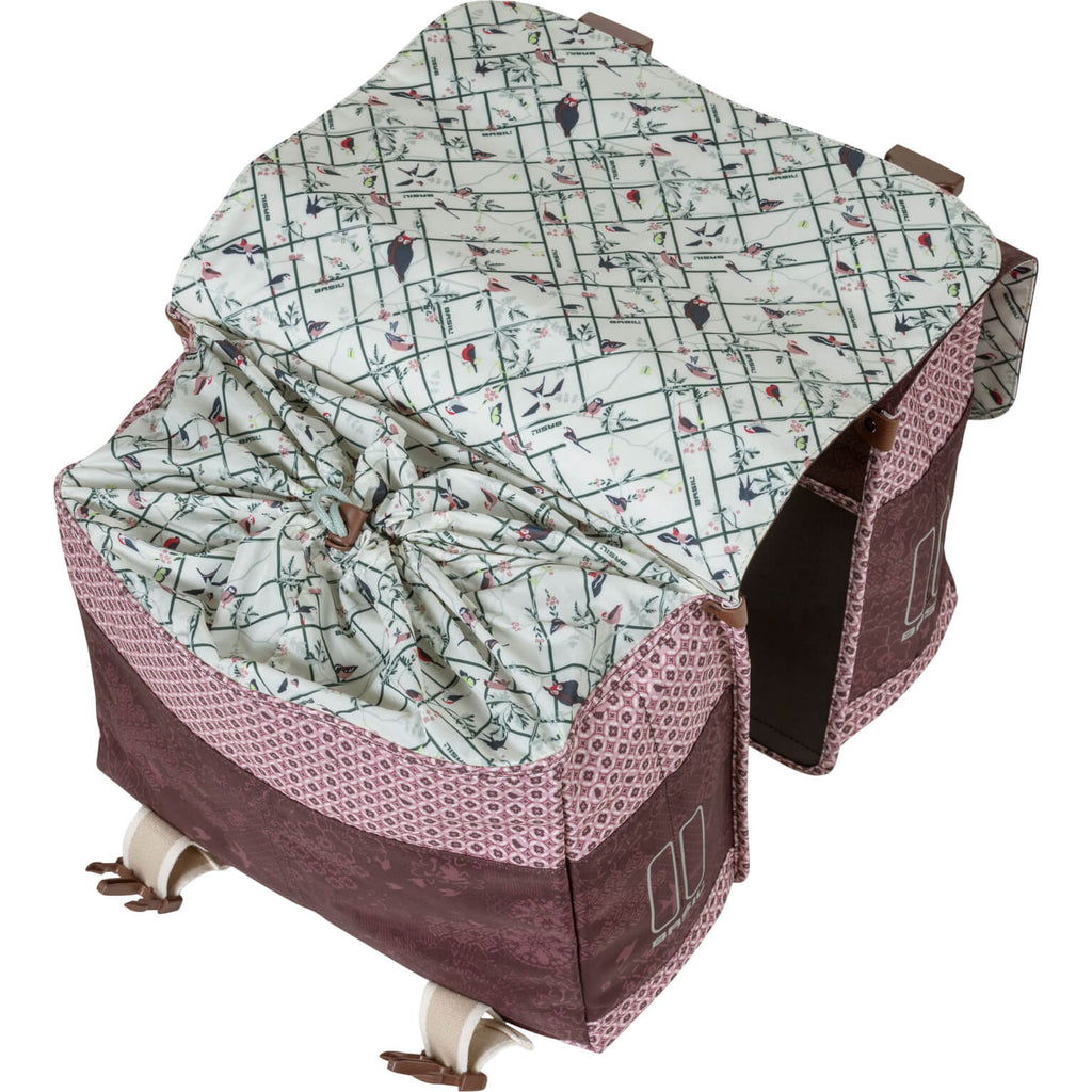 Basil Boheme Dubbele Fietstas Rood 35L