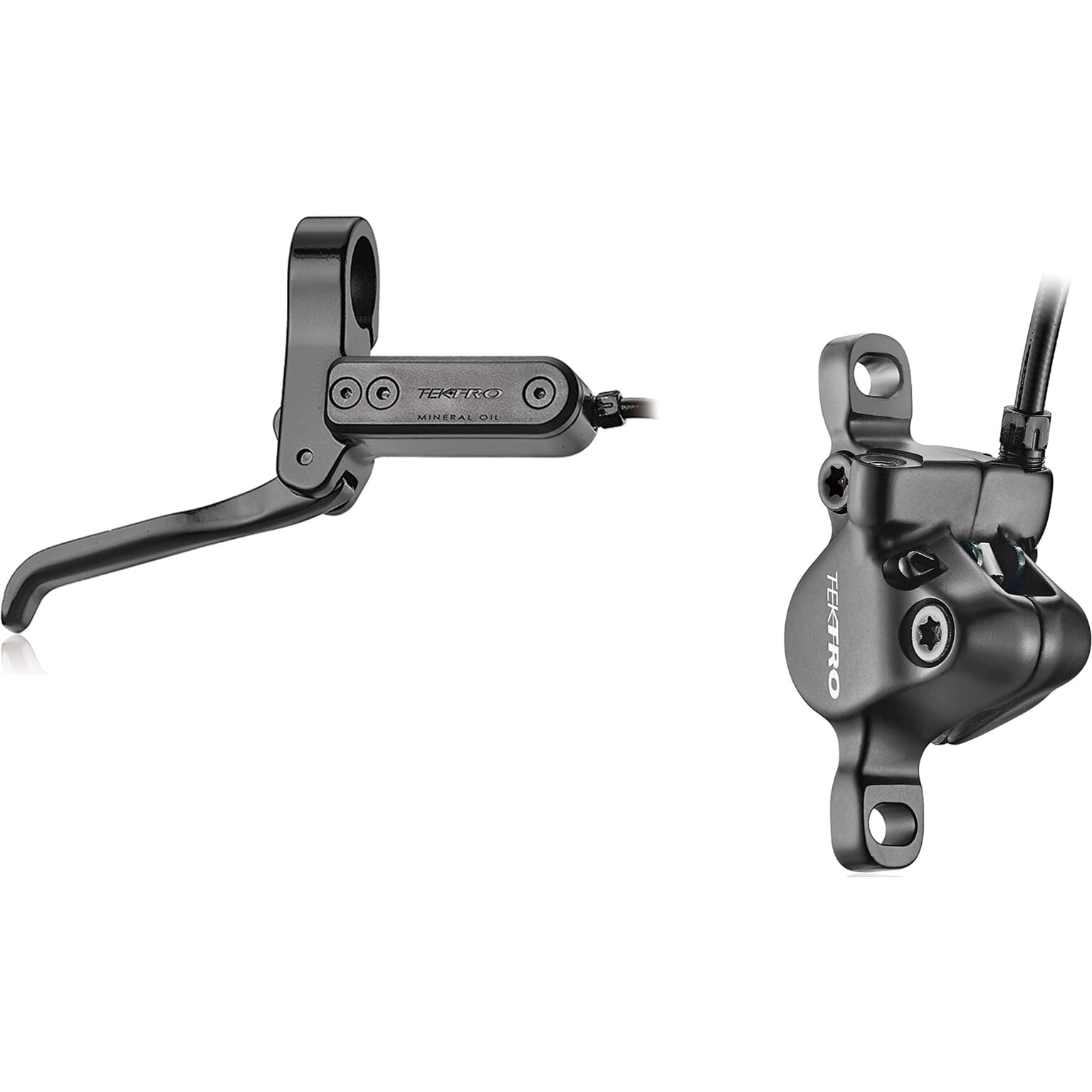 Tektro schijfrem hd-t3020 lh links 1900mm leiding, zwart