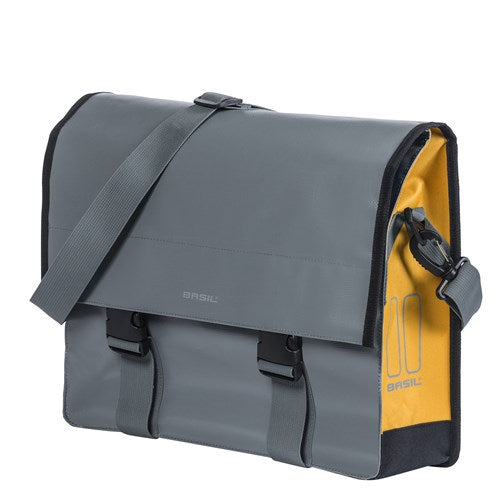 Basil urban load 17769 messinger bag grey/gold 15-17l