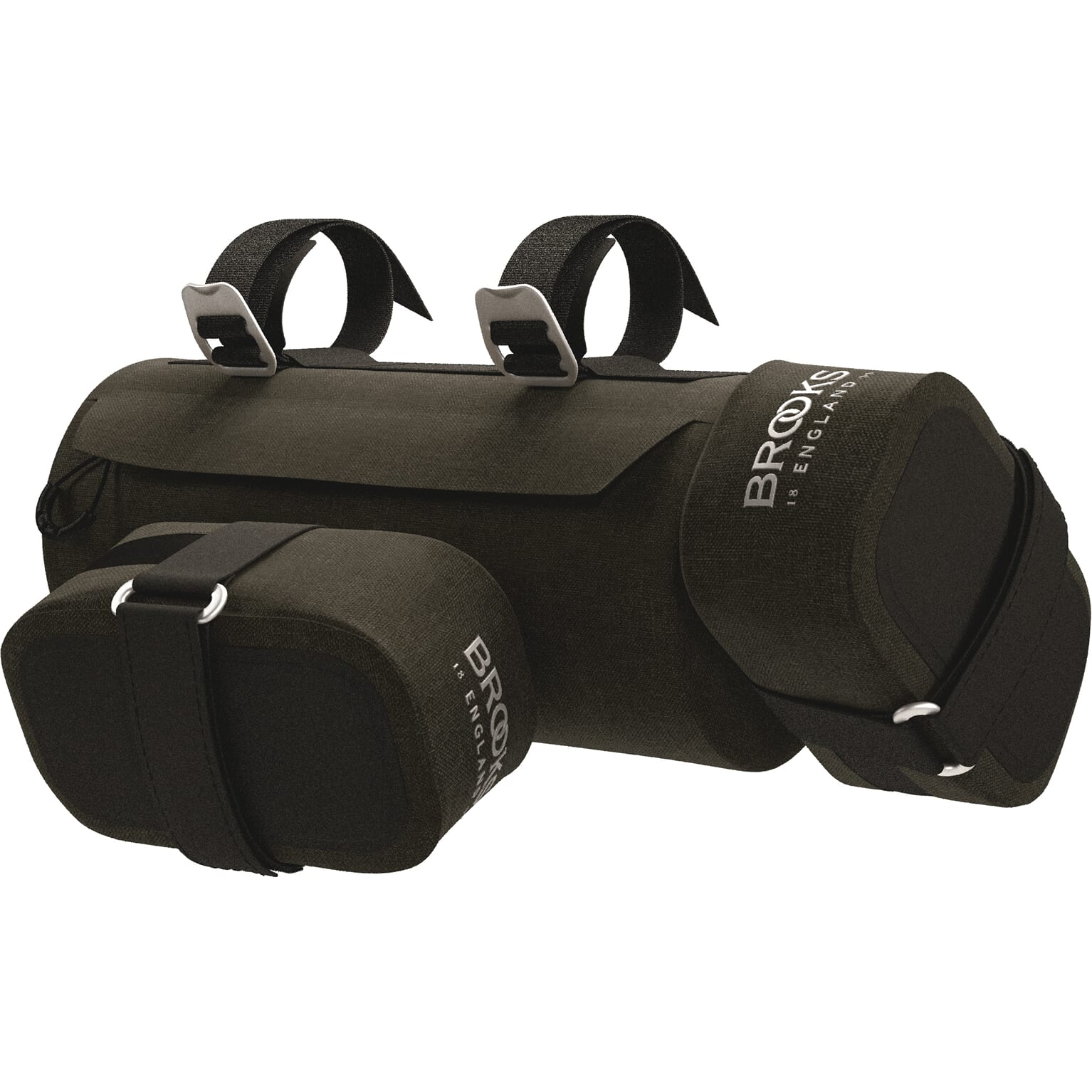 Brooks scape handlebar pouch bag (3l) - mud green