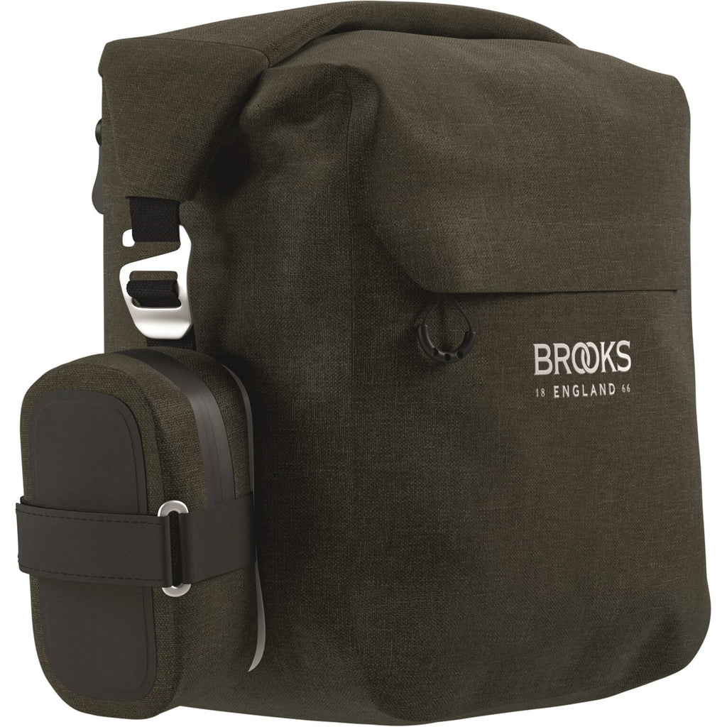 Brooks scape pannier - small (10-13l) - mud green