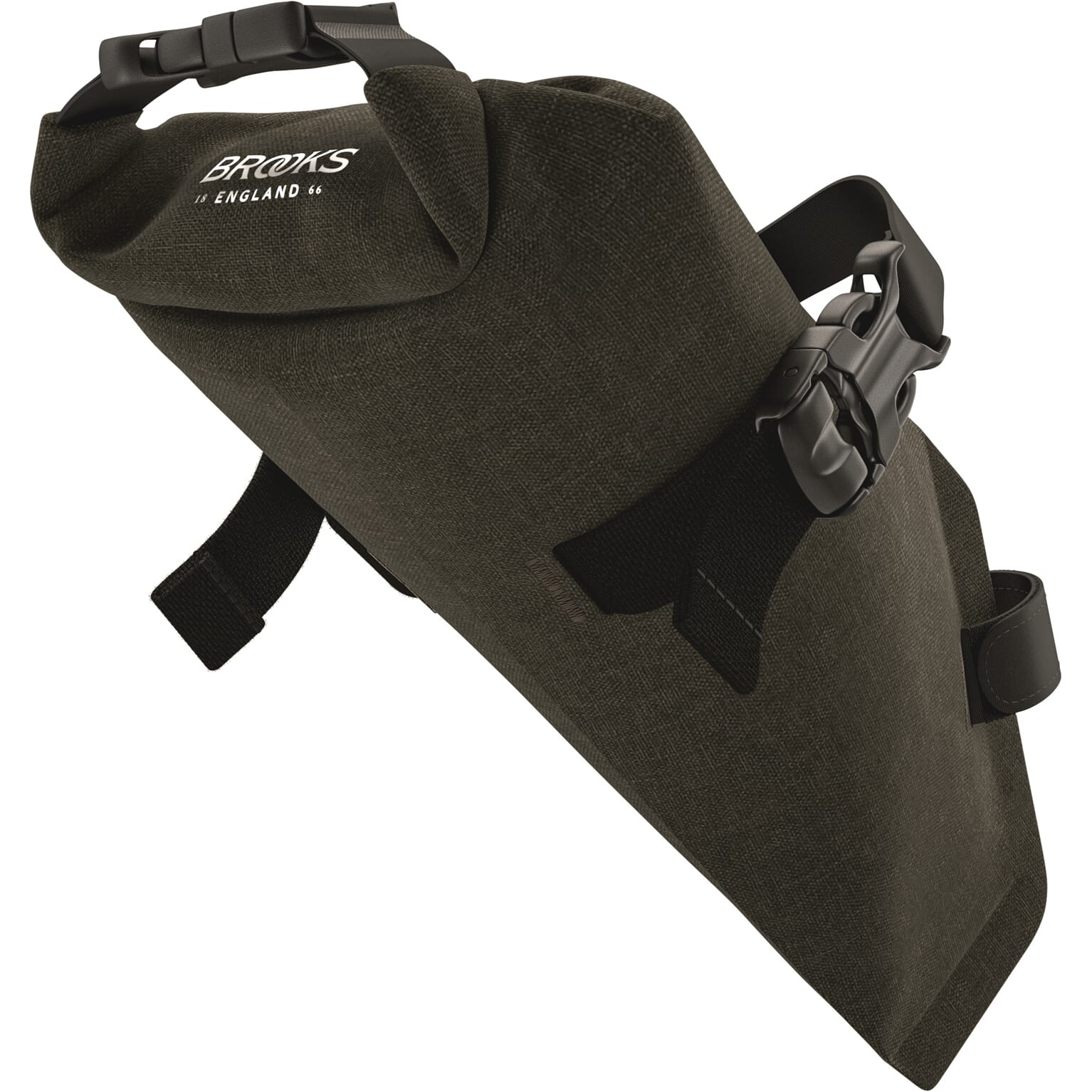 Brooks scape saddle roll bag (1l) - mud green