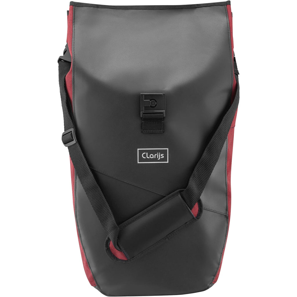 Clarijs fietstas solobag 24l zwart-rood