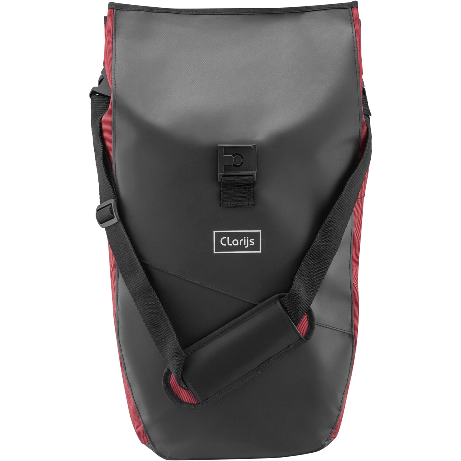 Clarijs fietstas solobag 24l zwart-rood
