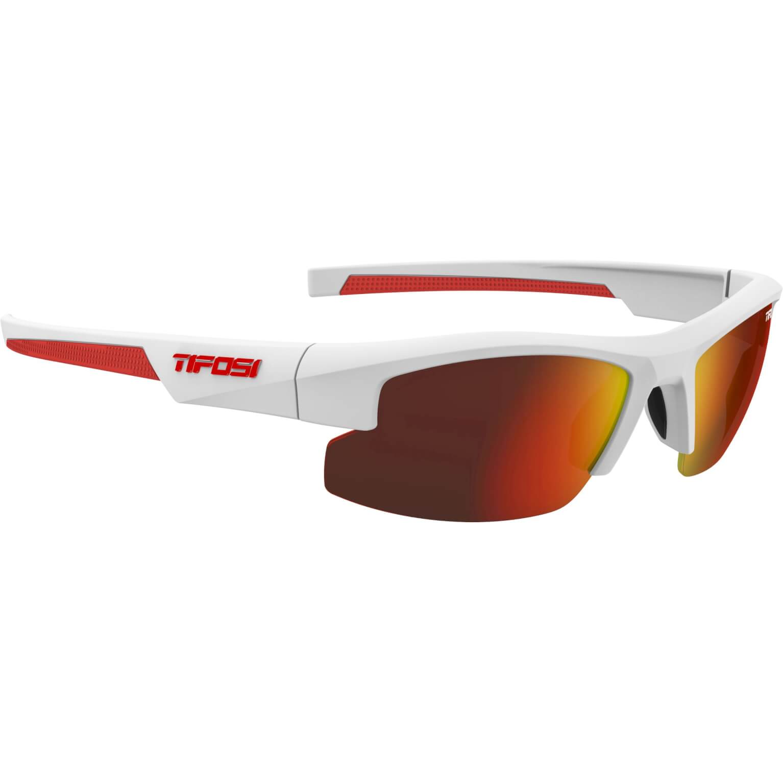 Tifosi Bril ShutOut mat wit rood (XS S)