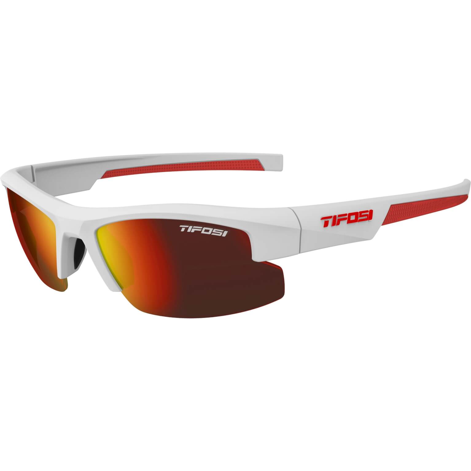 Tifosi Bril ShutOut mat wit rood (XS S)