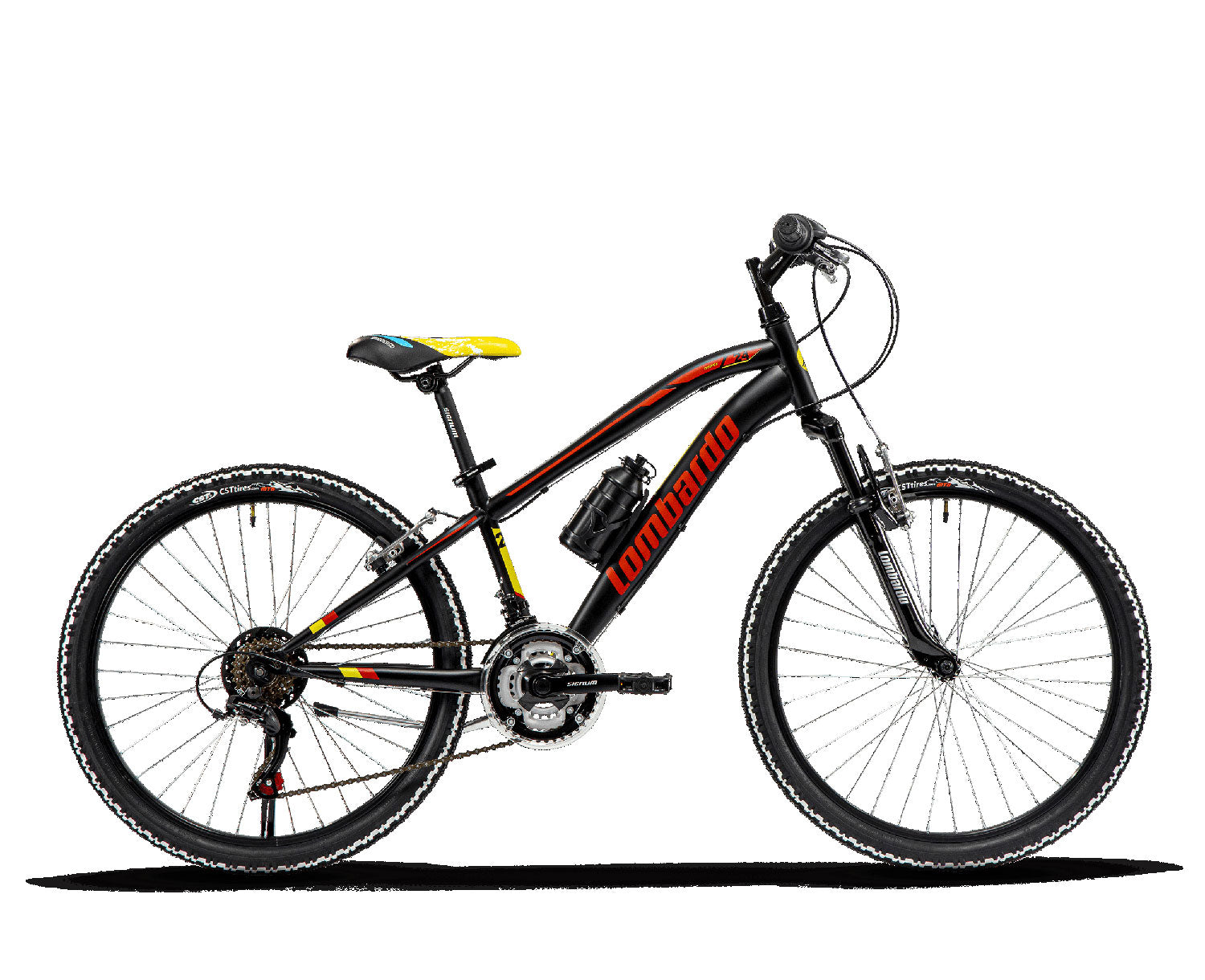 Shimano MTB Tropea H 35 cm zwart rood geel 18 sp