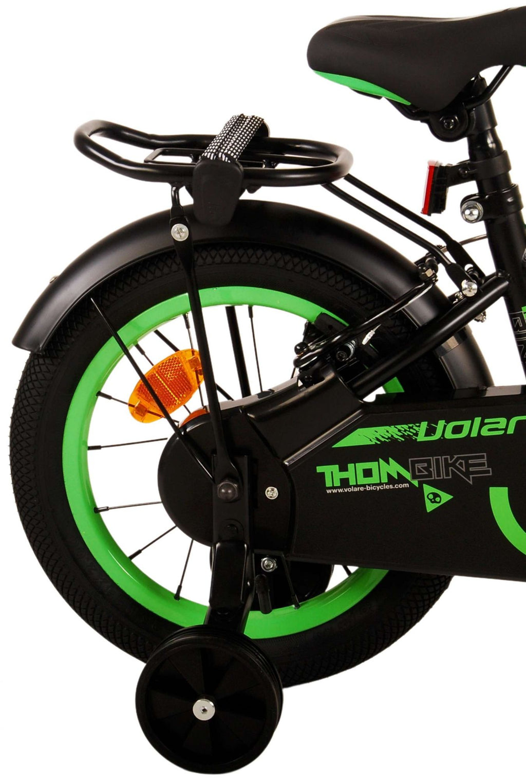 Volare Thombike Kinderfiets Jongens 14 inch Zwart Groen Twee Handremmen