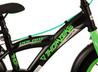 Volare Thombike Kinderfiets Jongens 14 inch Zwart Groen Twee Handremmen