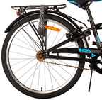 Volare thombike kinderfiets - jongens - 24 inch - zwart blauw - twee handremmen