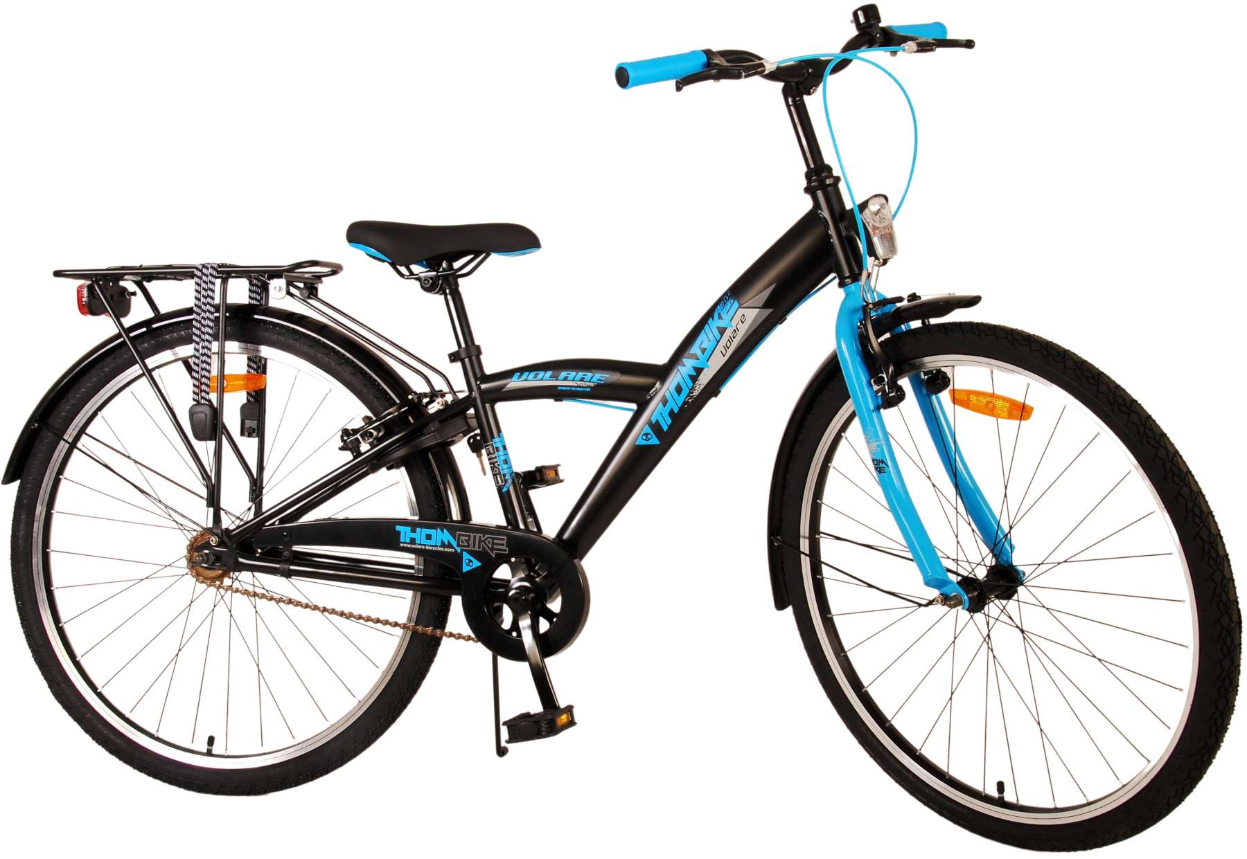 Volare Thombike Kinderfiets Jongens 26 inch Zwart Blauw Twee Handremmen