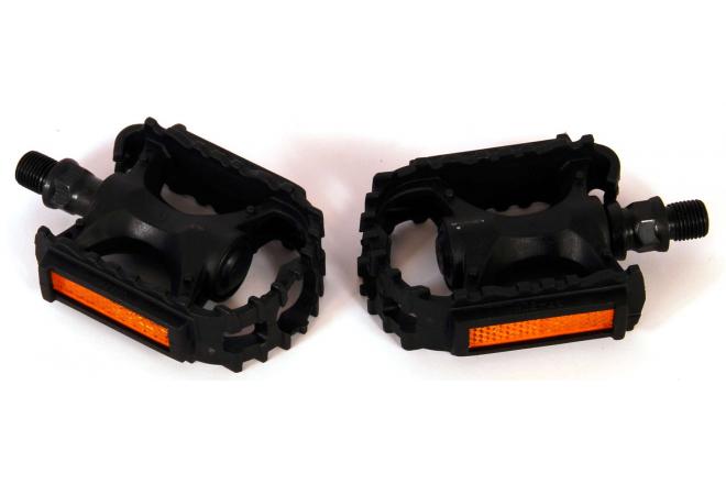 Volare Fietspedalen - 2 stuks - Zwart - voor 14 en 16 inch Kinderfietsen - Dunne draad - Trappers