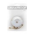 UrbanProof Retro bel 6 cm Wit/ zilver dipdye