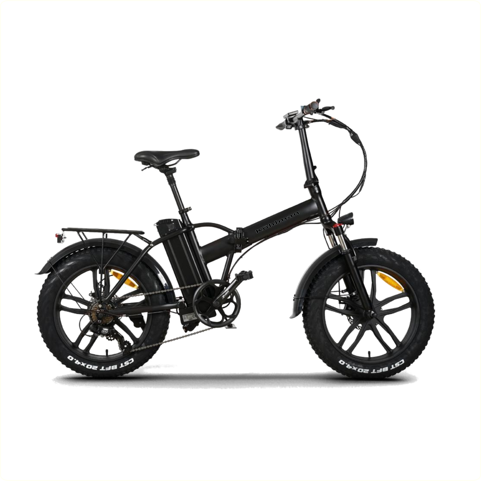 Köhlman E-Fatbike 20" zwart gegoten wiel