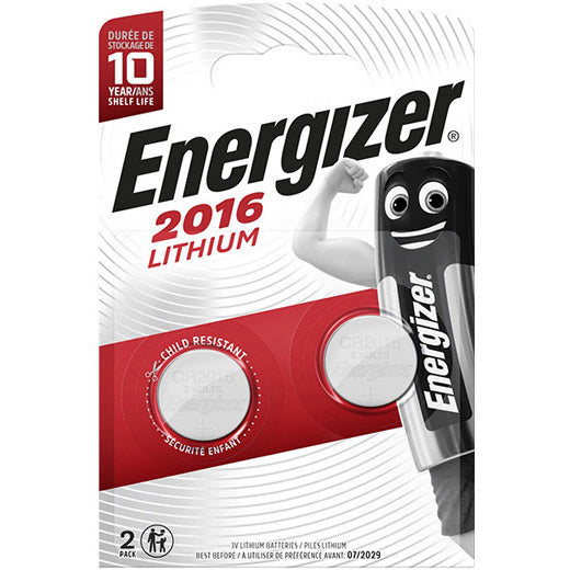 Batterijen energizer cr2016 3v 2 st