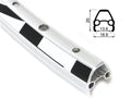 Velg 28 inch 622 race stylus zilver