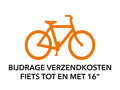 Dr Bijdrage verzendkosten per fiets tm 16"