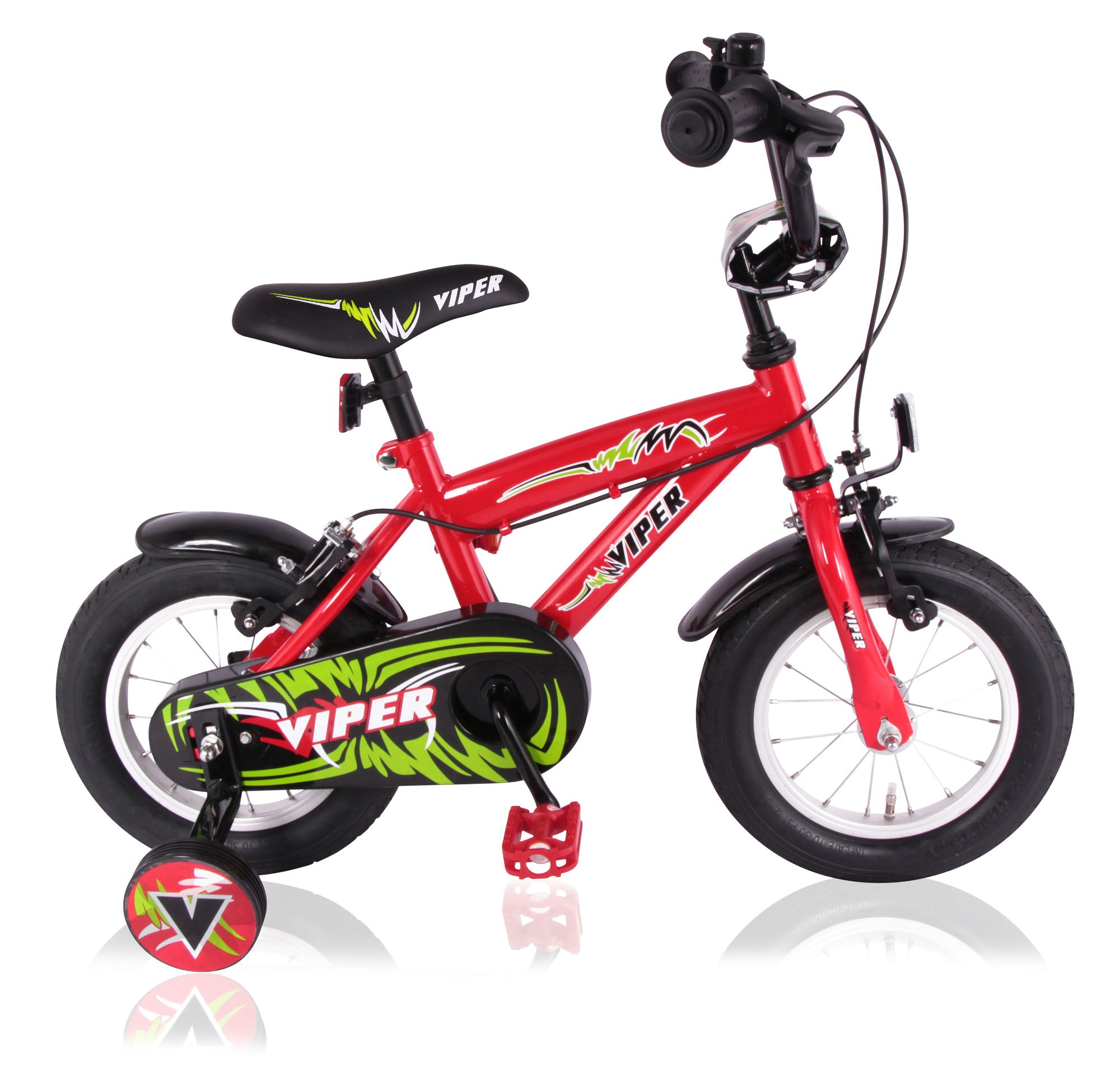 MBM Viper H 14 inch rood vrijloop + 2 handrem