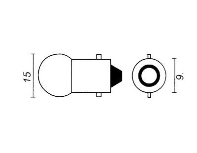 Lamp 6V-3W BA9S Bosma 500633 p/st