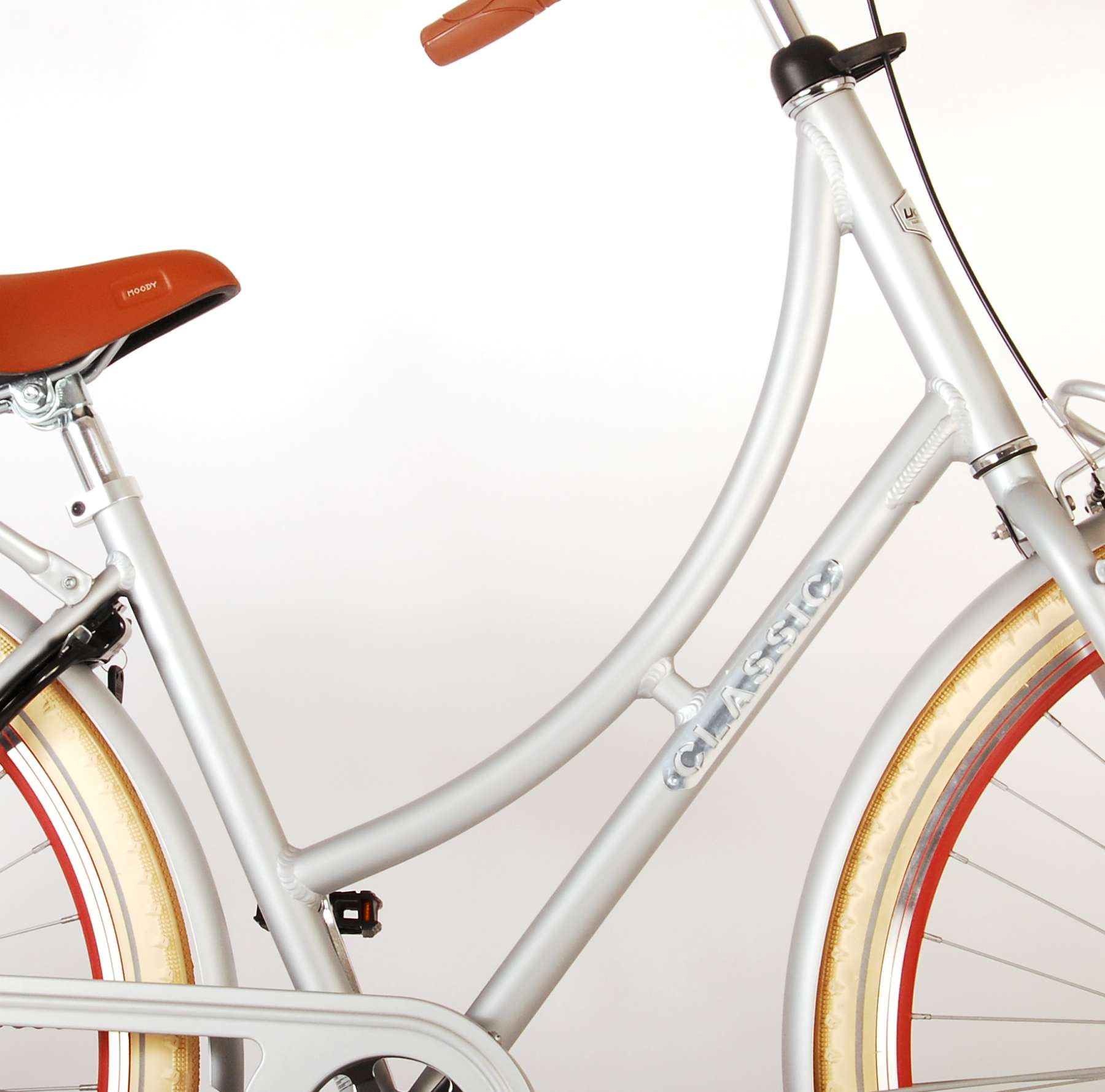 VOLARE Oma Meisjesfiets51 centimeter Mat Zilver