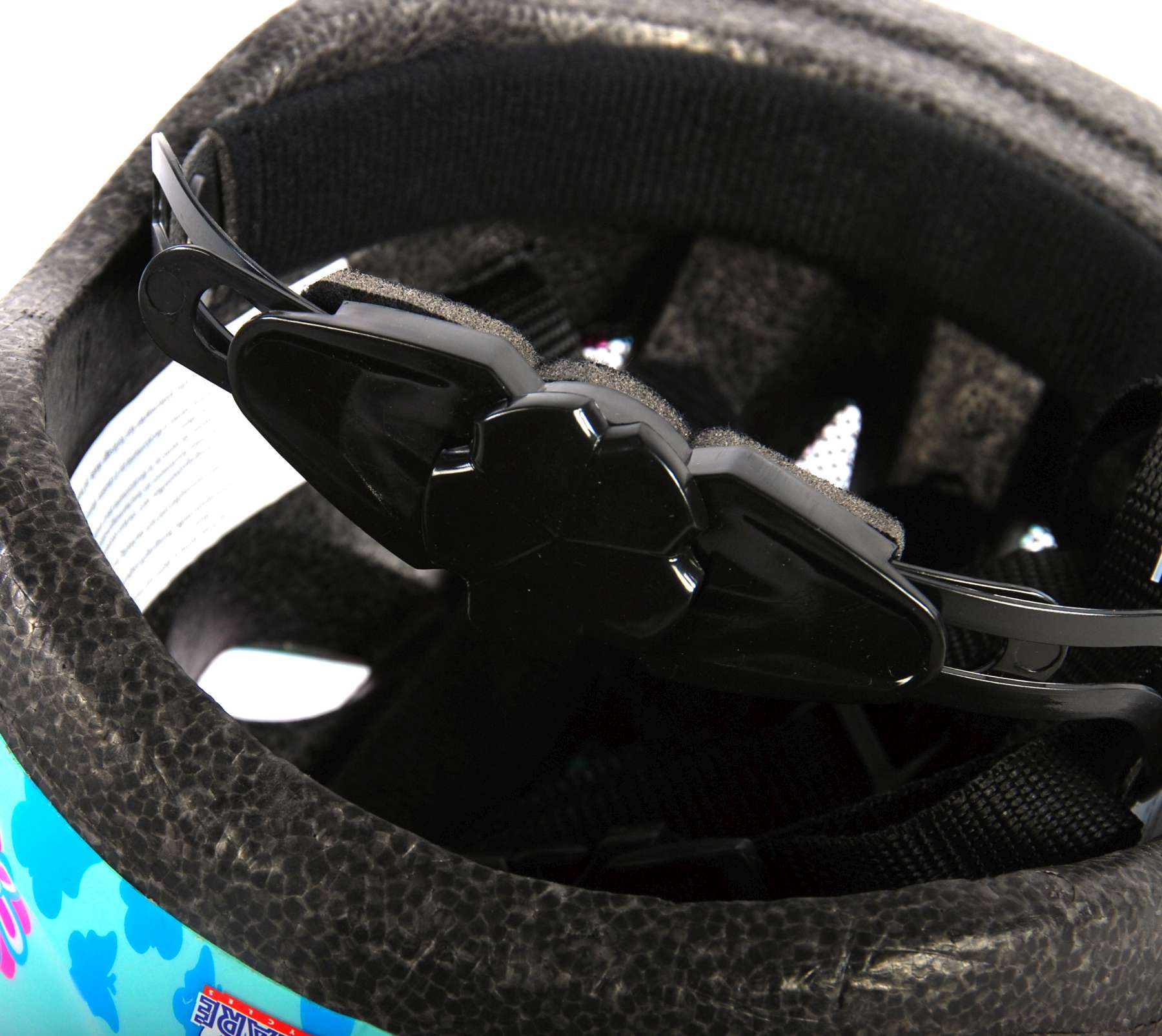 Volare kinder fietshelm - xs - blauw roze bloemetjes - 47-51 cm - extra klein model