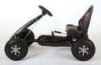 Volare go kart racing car - jongens - groot - luchtbanden - zwart