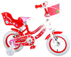 Volare Lovely Kinderfiets Meisjes 12 inch Rood Wit Twee Handremmen