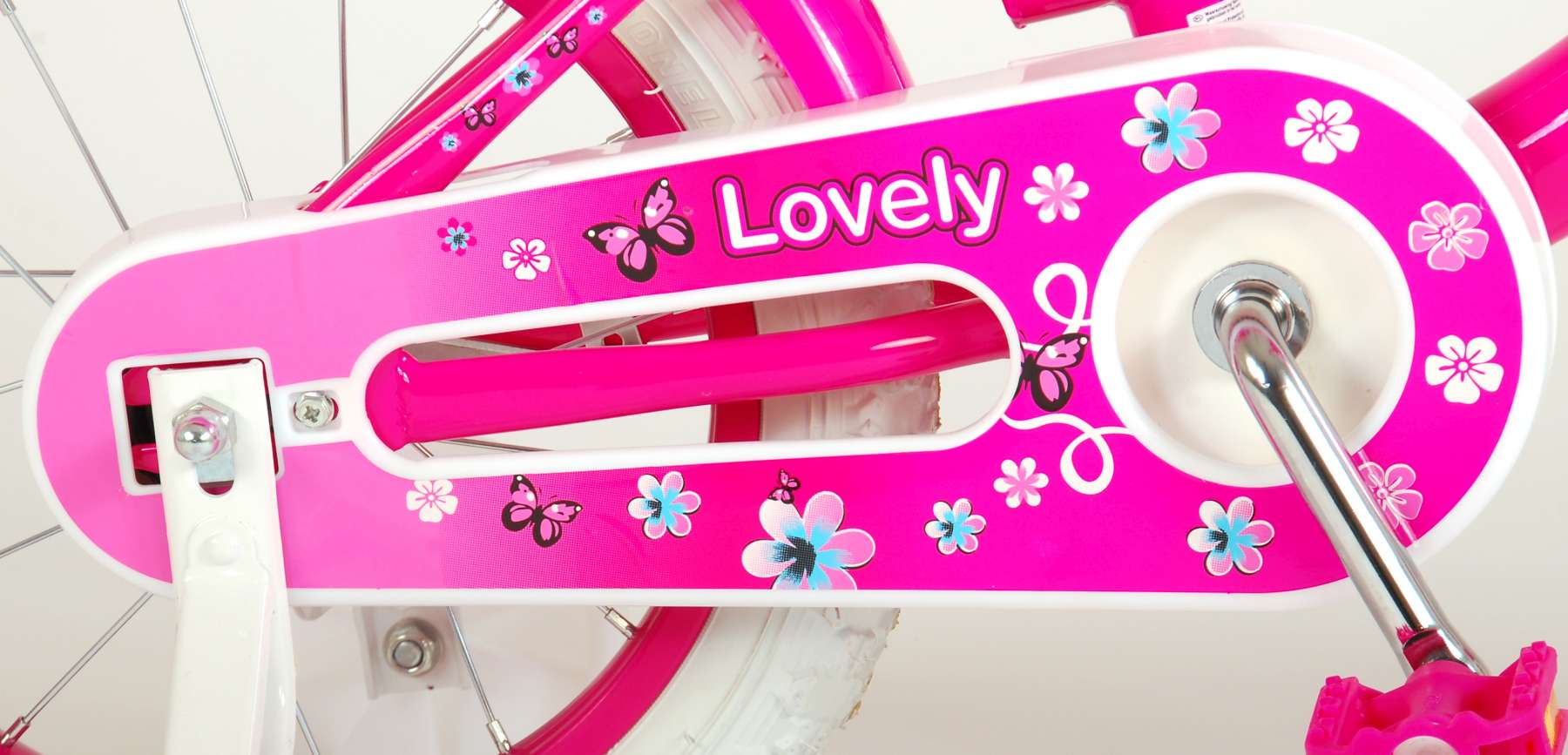 Volare Lovely Kinderfiets - Meisjes - 14 inch - Roze Wit