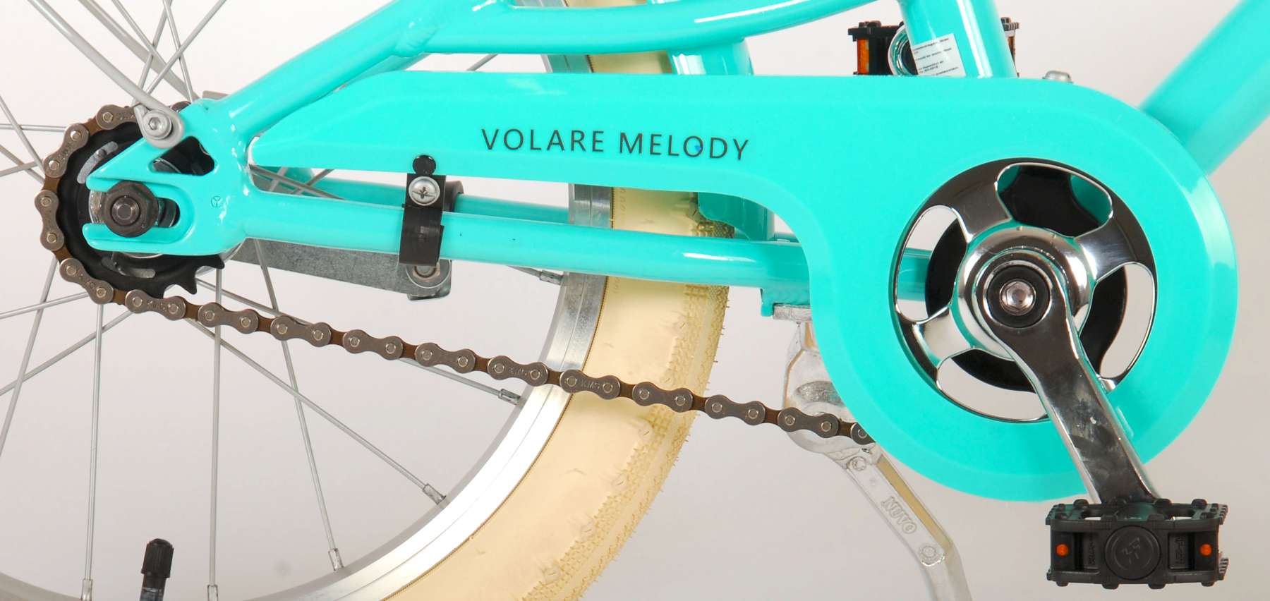 Volare Melody Kinderfiets - Meisjes - 16 inch - Turquoise - Prime Collection