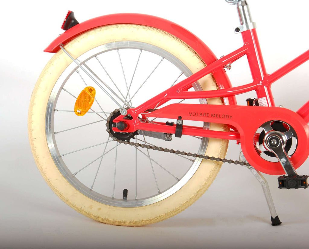 Volare Melody Kinderfiets Meisjes 18 inch Koraal Rood Prime Collection