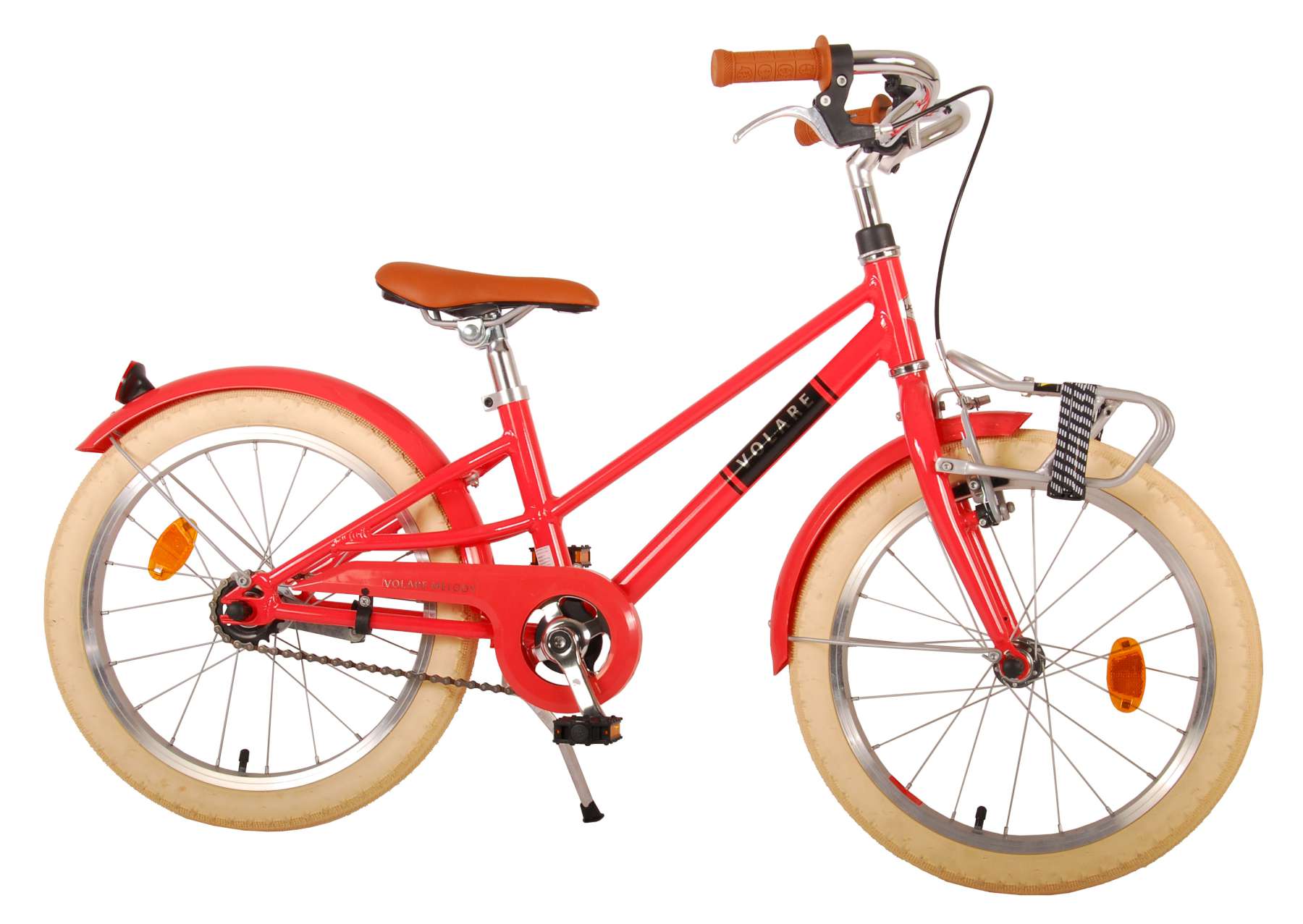 Volare Melody Kinderfiets Meisjes 18 inch Koraal Rood Prime Collection