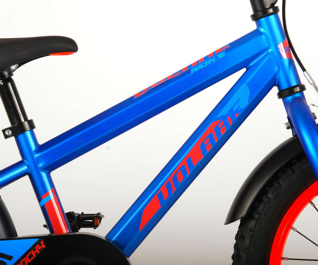 Volare Rocky Kinderfiets 16 inch Blauw 95% afgemonteerd Prime Collection