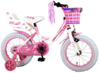 Volare Rose Kinderfiets Meisjes 14 inch Roze Wit 95% afgemonteerd