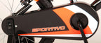 Volare Sportivo Kinderfiets Jongens 16 inch Neon Oranje Zwart Twee Handremmen 95% afgemonteerd