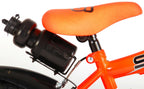 Volare Sportivo Kinderfiets Jongens 16 inch Neon Oranje Zwart Twee Handremmen 95% afgemonteerd