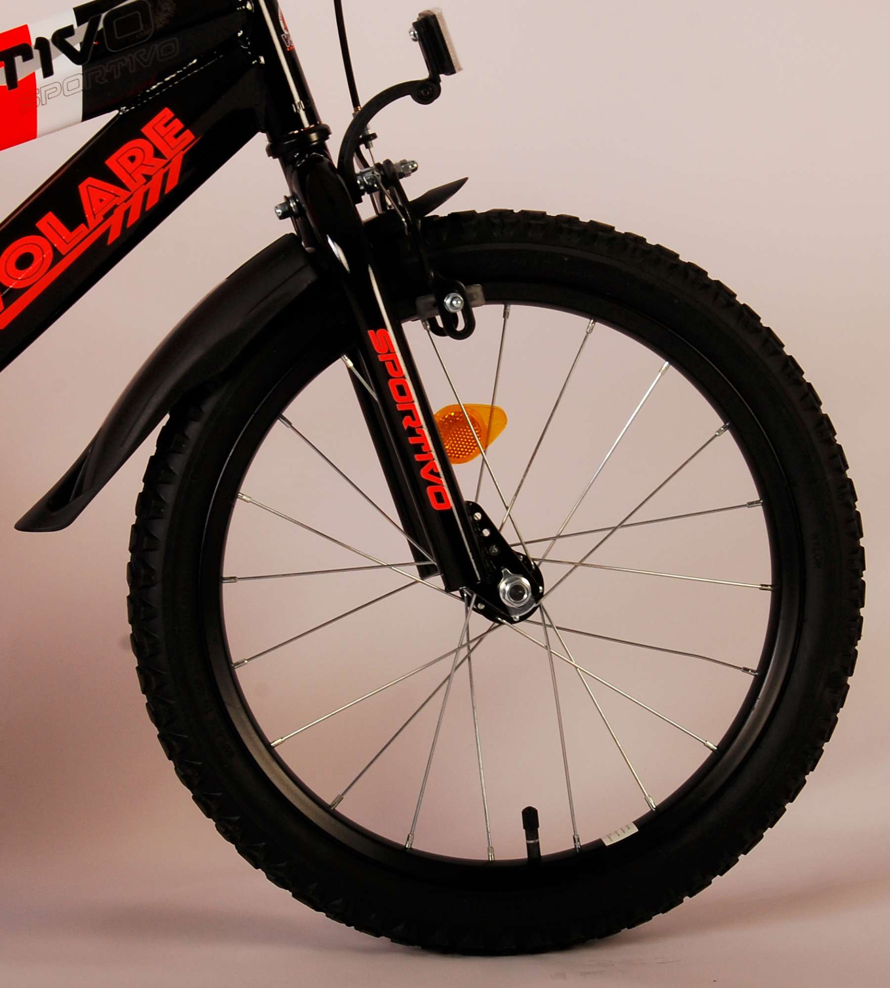 Volare Sportivo Kinderfiets - Jongens - 18 inch - Neon Oranje Zwart