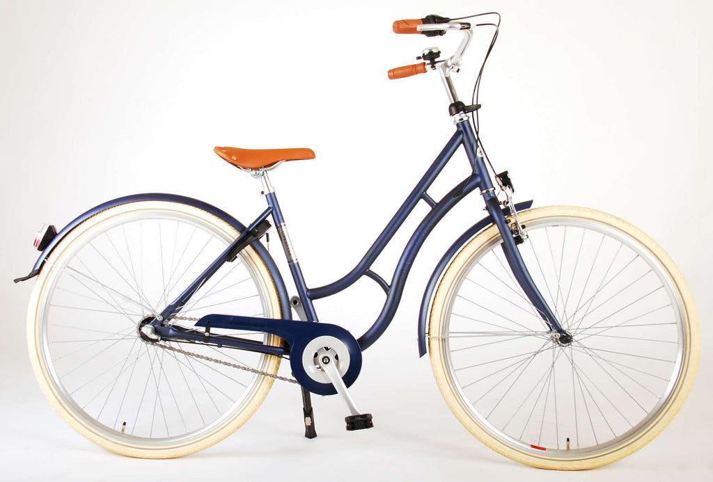 VOLARE Lifestyle Meisjesfiets Tiener 48 cm lage zadelstand Blauw 3 versnellingen