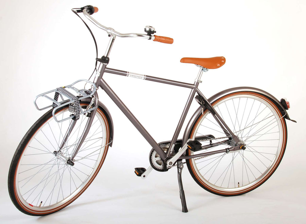 VOLARE Lifestyle Jongensfiets Tiener 48 cm lage zadelstandGrijs 3 versnellingen