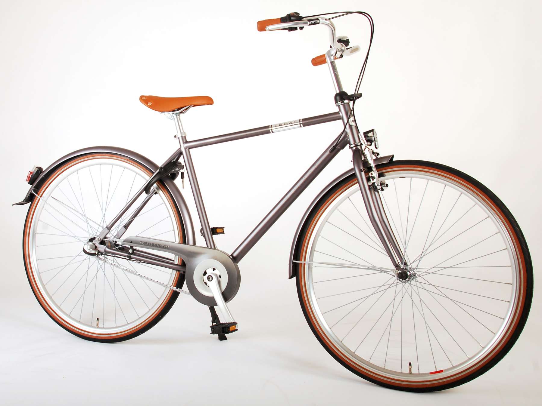 VOLARE Lifestyle Jongensfiets Tiener 48 cm lage zadelstandGrijs 3 versnellingen