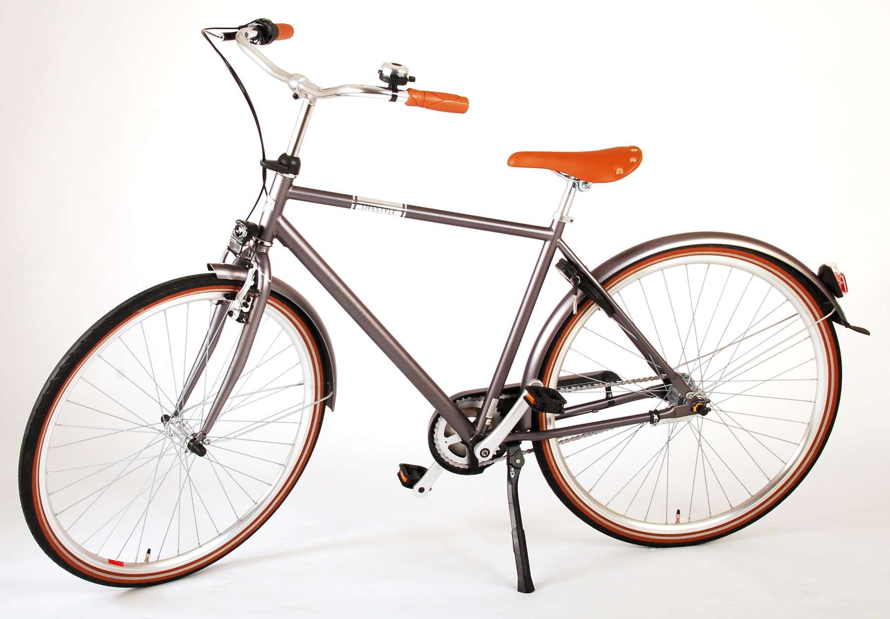 VOLARE Lifestyle Jongensfiets Tiener 48 cm lage zadelstandGrijs 3 versnellingen