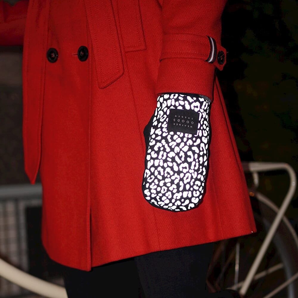 Weathergoods sweden reflecterende wanten luna leopard m l