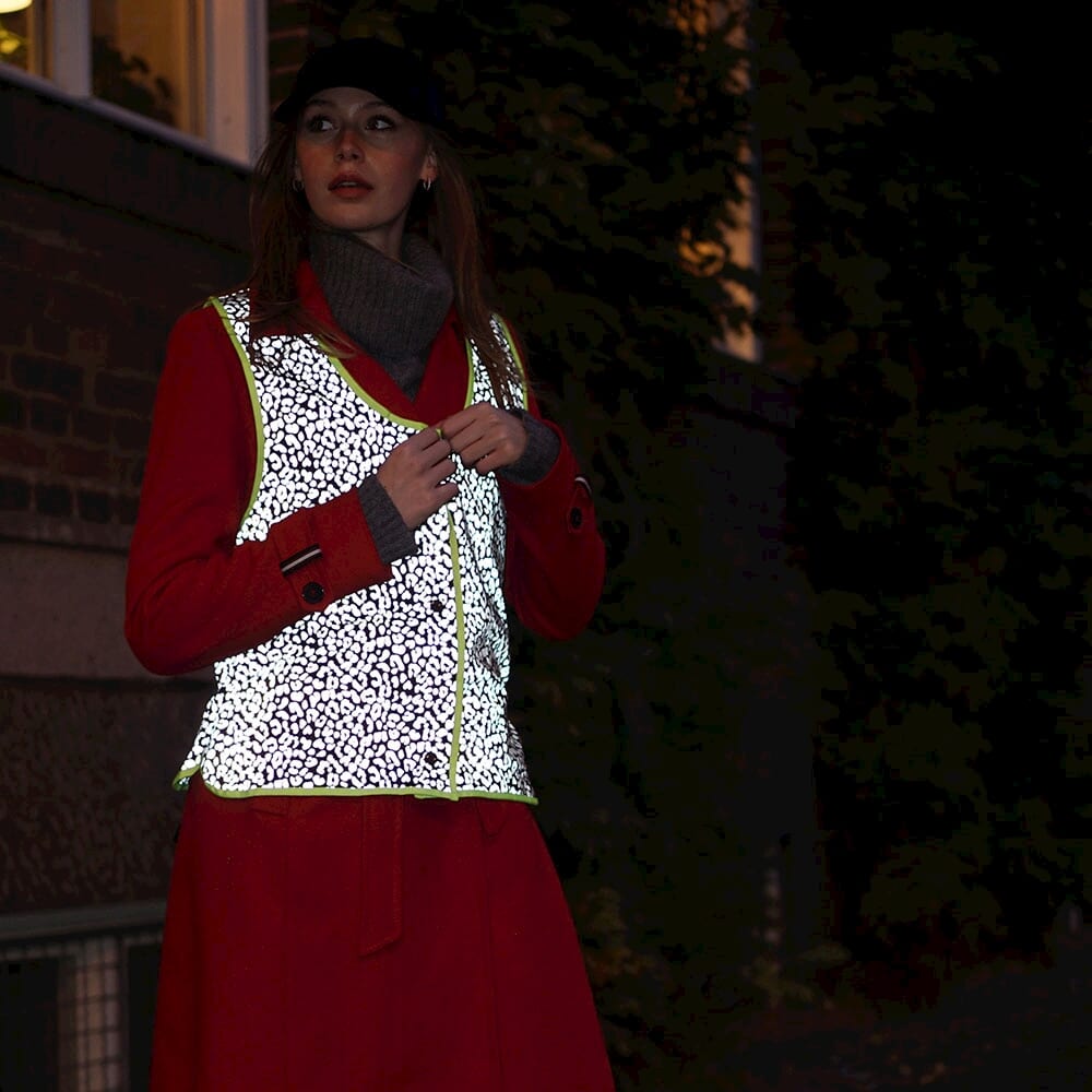 Weathergoods sweden reflecterend vest luna leopard