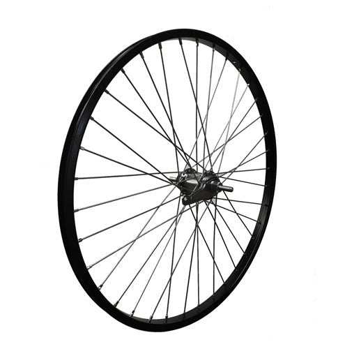 Achterwiel 24x1.3/8 zwart remnaaf