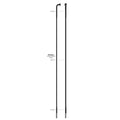 Sapim spaak 14-270L Race RVS zwart met nippel (100st)