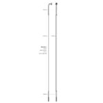 Sapim messerspeiche cx-ray aero blade spoke cx-ray sst 2x284mm sil.