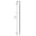 Sapim spaak 14-222 cx-ray plat zwart met nippel (20st)