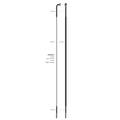 Sapim spaak 14-294 CX-Ray plat zwart met nippel (20st)