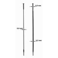 Sapim spaak 14-286 CX-Ray plat recht zwart met nippel (20st)