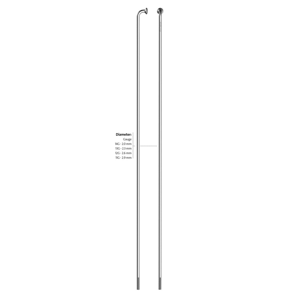 Alpina spaak zink 14-165 zonder nippel zilver (144st)