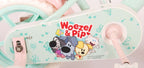 Woezel Pip Pip Kinderfiets Meisjes 10 inch Mint Blauw Roze Doortrapper